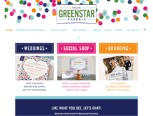 Tablet Screenshot of greenstarpaperie.com